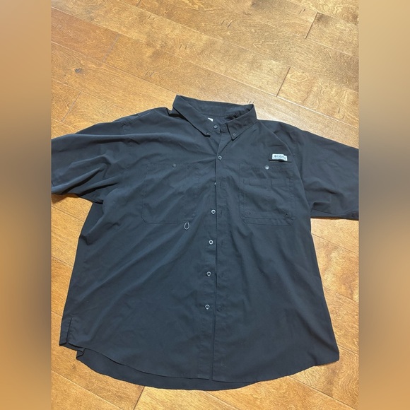 Columbia shirt men's size 3x black short sleeve - Picture 1 of 5